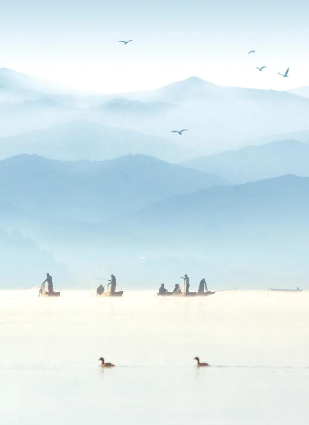 劍湖上的漁民 劍湖上的漁民